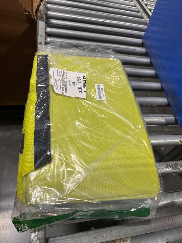Photo 1 of (2) Ryobi Green Wide Mouth Collapsible Genuine OEM Contractor’s Bags w/Full Top Single Zipper Action