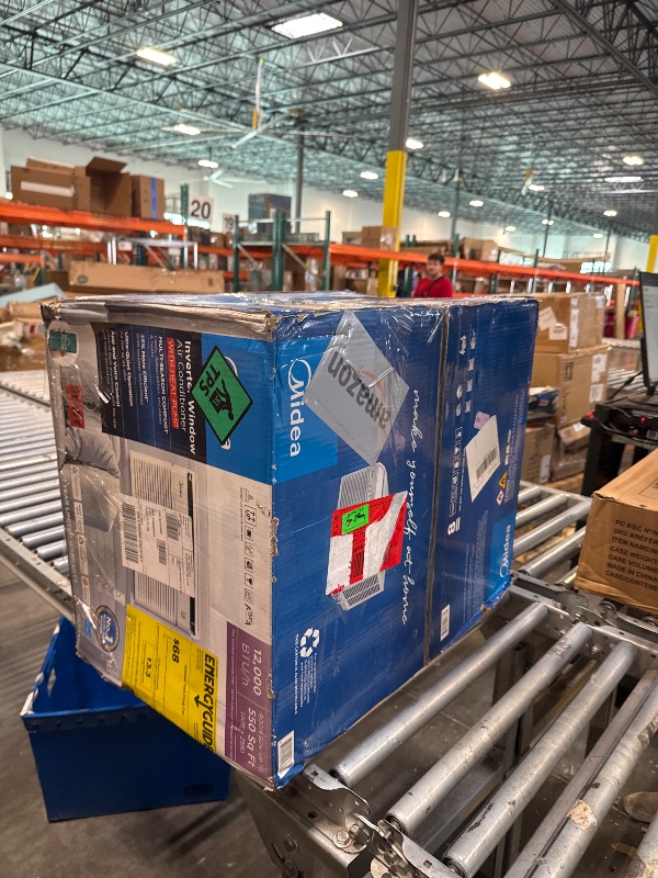 Photo 1 of Midea 12,000 BTU Smart Inverter Air Conditioner Window Unit with Heat and Dehumidifier – Cools up to 550 Sq. Ft., Energy Star Rated, Quiet Operation, Electronic Controls, Remote Control, White