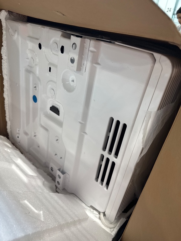 Photo 1 of Midea 12,000 BTU Smart Inverter Air Conditioner Window Unit with Heat and Dehumidifier – Cools up to 550 Sq. Ft., Energy Star Rated, Quiet Operation, Electronic Controls, Remote Control, White