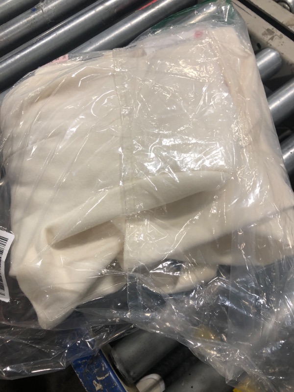 Photo 1 of Kate Kasin Womens Ivory White Formal Dress Coat With Belt Tie Fall Trench Coat Lapel Overcoat Outwear 2XL