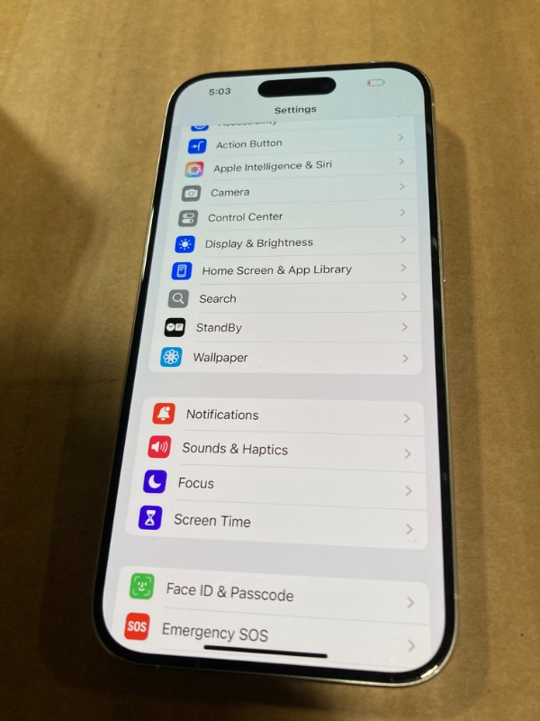Photo 2 of ***CHARGING CABLE MISSING***
Apple iPhone 15 Pro, 1TB, White Titanium - Unlocked (Renewed Premium)