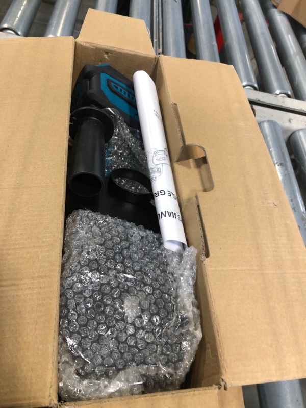 Photo 1 of Hotloop Cordless Angle Grinder for Makita 18V Battery, Angle Grinder with 3 Speed Adjustable 7000 RPM Brushless Motor, 3 PCS 4-1/2" Blades for Cutting, Griding, Polishing, etc. (Battery NOT Included)