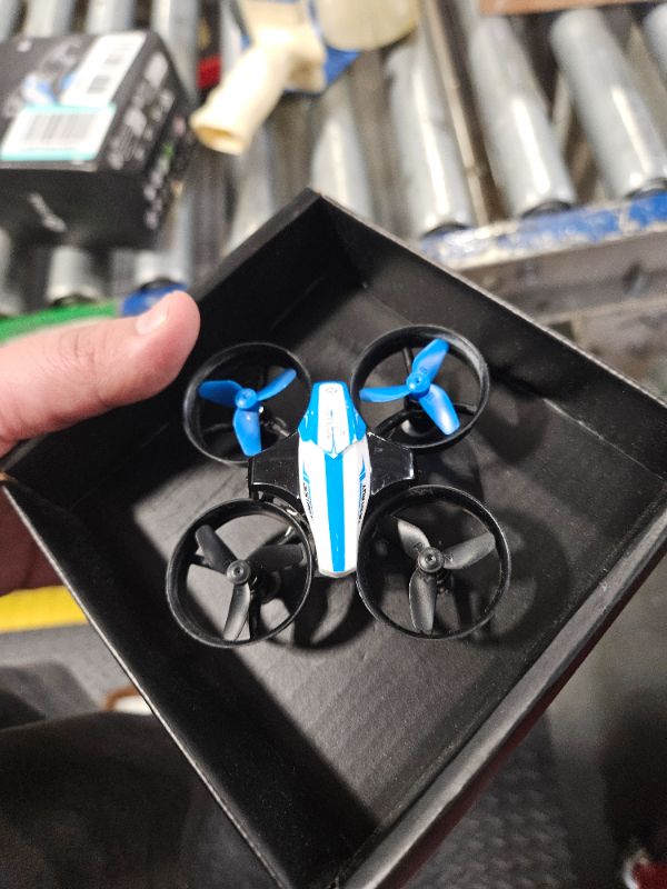 Photo 2 of **USED/UNABLE TO TEST**
Holy Stone Mini Drone for Kids and Beginners RC Nano Quadcopter Indoor Small Helicopter Plane with Auto Hovering, 3D Flips, Headless Mode and 3 Batteries, Great Gift Toy for Boys and Girls, Blue