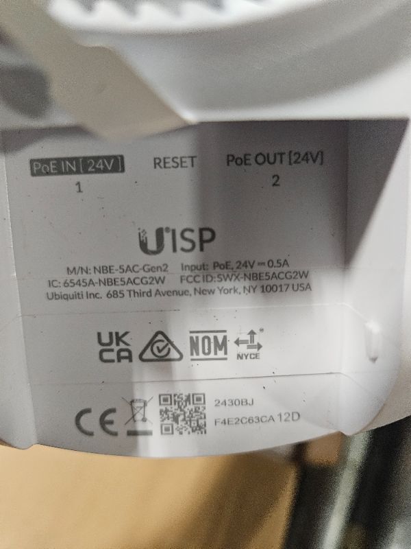 Photo 2 of **PARTIAL SET**
Ubiquiti Networks 2 PACK NBE-5AC-GEN2 NanoBeam ac Gen2 airMAX ac CPE with Dedicated Management Radio