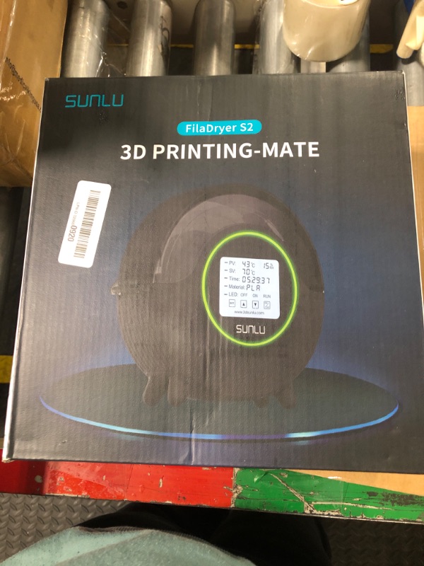 Photo 2 of [Upgraded with Fan] 2024 SUNLU Official Filament Dryer Box S2 for 3D Printer Filament, Upgrade Filament Storage Dehydrator for PLA PETG ABS Nylon PA Filament 1.75 2.85 3.00mm