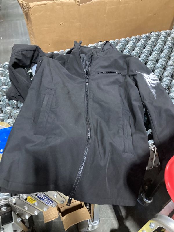Photo 1 of Kenneth Cole Men's Coat, Hidden RAIN Hood Black size,  SIZE Small     