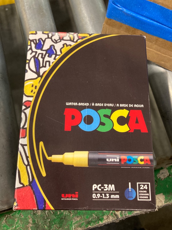 Photo 2 of 20 Posca Paint Markers, 3M Fine Coloring Markers with Reversible Tips, Posca Marker Set of Acrylic Paint Pens | Posca Pens for Art Supplies, Fabric Paint, Fabric Markers, Paint Pen, Art Markers