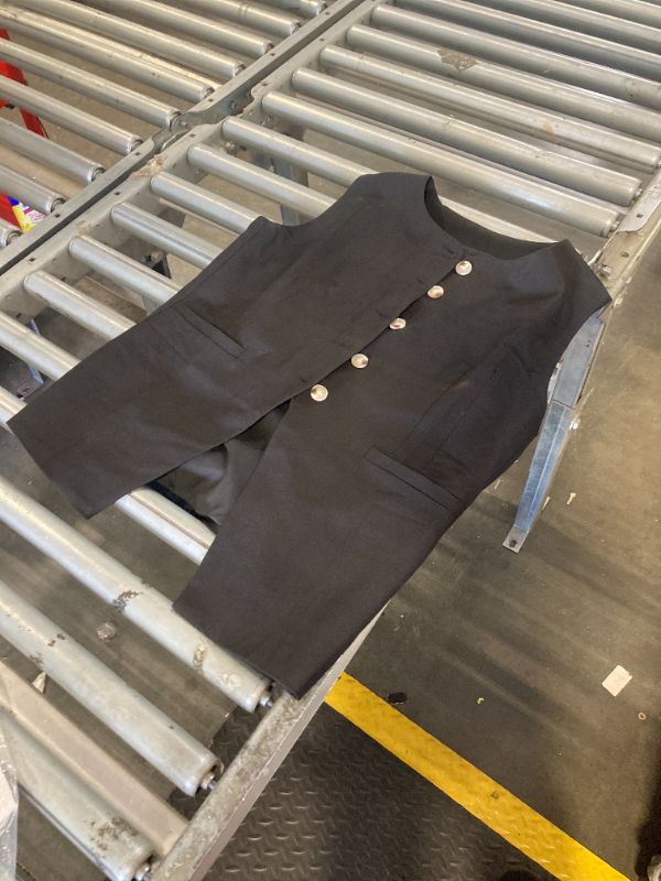 Photo 1 of ***SMALL SIZE, dirty need clean*** Fallorchid Womens Round neck Suit Vest Sleeveless Button Business Jacket Waistcoat Top