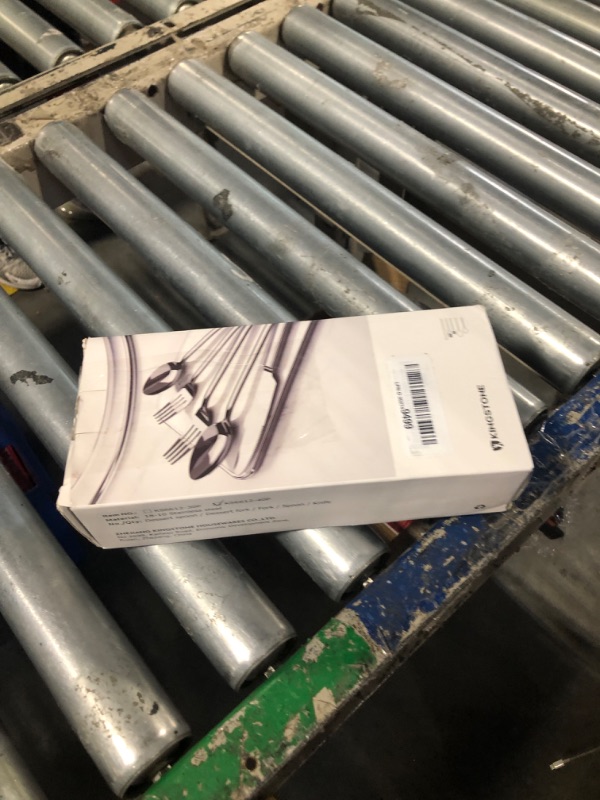 Photo 1 of 40 Piece Silverware Set, KINGSTONE Flatware Set for 8, 18/10 Stainless Steel Cutlery Set Mirror Polished Modern Design Dishwasher Safe