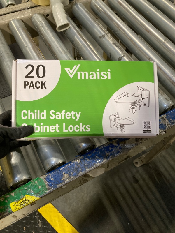 Photo 1 of 20 Pack Cabinet Locks Child Safety Latches - Vmaisi Baby Proofing Cabinets Drawers Lock - Upgraded Stronger Adhesive Easy Installation - No Drilling
