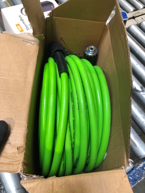 Photo 1 of PWACCS Pressure Washer Hose for Power Washer – 3600 PSI Kink Resistant Pressure Washing Extension Hose 100 FT x 1/4" – Universal Electric Power Wash Hose for Replacement – Compatible with M22 Fittings