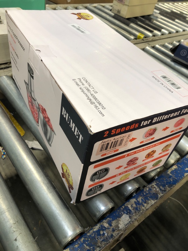 Photo 1 of Electric Food Processor Meat Grinder 800W 2x12cups LED Timer Electric Food Chopper Vegetable chopper 3 layers 6 blades for Mincing Puree for home use kitchen aid for pet food,baby food by BUMET