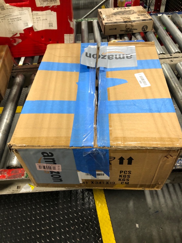 Photo 1 of FIYUEOYI Modern Linear Chandelier, 2-Light Dining Room Light Fixture with White Fabric Shade Kitchen Island Lighting Fixture for Over Table, Living Room, Bedroom