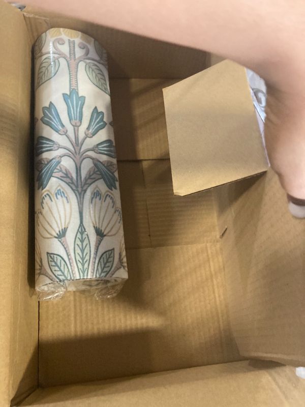 Photo 1 of GO&SO Large Lamp Shades Drum Lampshades 16" Top X 16" Bottom X 12" High,Floor Lamp Shade Replacement, Floral Large Lamp Shades for Table Lamps, Modern Lampshades-Assembly Required