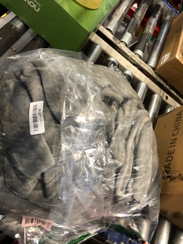 Photo 1 of *MISSING POWER CORD* Electric Heated Blanket 72"x84" Full Size with 4 Heating Levels and 10 Hours Auto-Off Large Oversized Heating Blanket with Soft Plush Fabric for Bedding - Gray