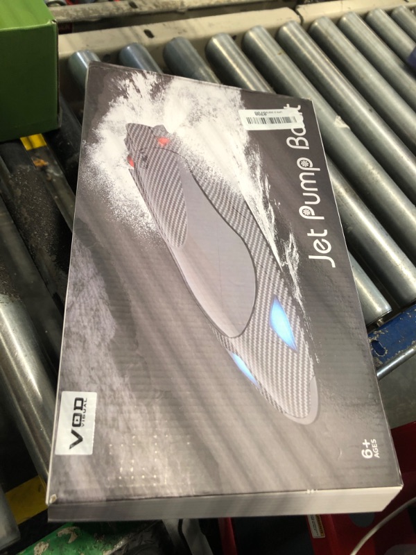 Photo 1 of **MISSING BATTERY***VOD VISUAL Remote Control Boat with LED Light,rc Jet Boat,35KM/H Remote Control Speed Boat for Kids with 2 Batteries, 2.4GHz RC Boats for Adults, Summer Water Toys Birthday Gifts