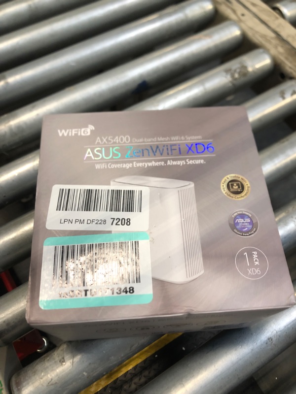 Photo 1 of ASUS ZenWiFi Whole-Home Dual-Band Mesh WiFi 6 System XD6 White - 2 Pack, Coverage up to 5,400 sq.ft & 4+ Rooms, 5400Mbps, AiMesh, Lifetime Free Internet Security, Parental Control, Easy Setup
