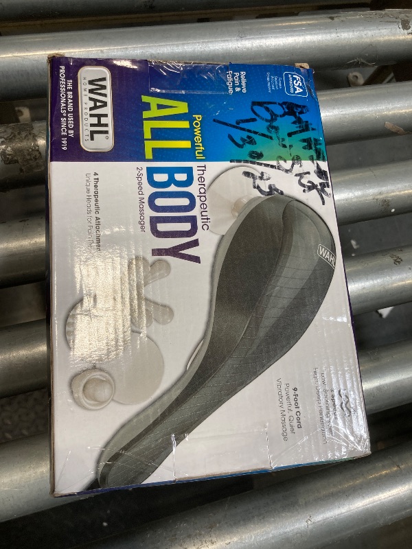 Photo 1 of Wahl Soothing Vibration Corded Massager with 4 Attachment Heads, 2 Speed Massage Tool for Pressure & Pain Relief on The Face, Neck and Head, FSA Eligible, Model 4120-600