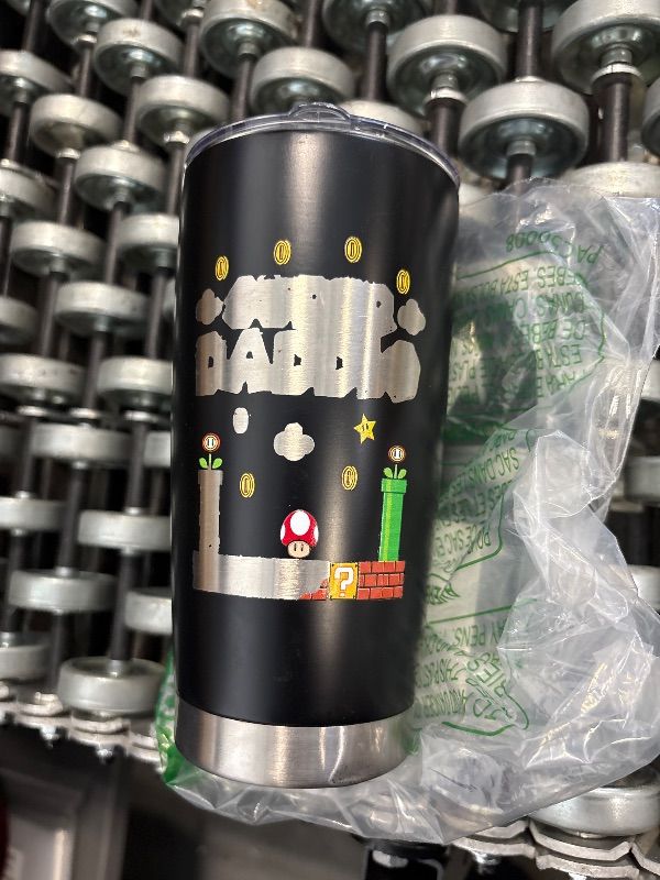 Photo 1 of 34HD Valentines Gifts for Husband, Daddio Tumbler with Lid 20 oz Stainless Steel, Gamer Dad Coffee Mug, Dad Birthday Gifts from Daughter Son