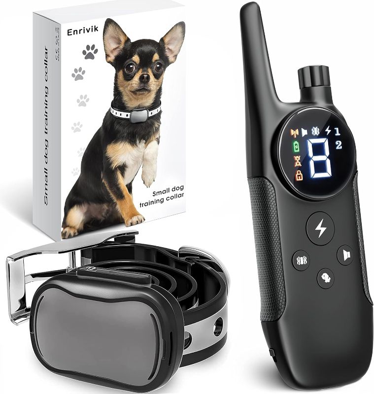 Photo 1 of ***item not in original box*** Extra Small Size Dog and Puppy Training Collar with Remote for Small Dogs 5-15lbs and Puppies with Shock - Waterproof and 1000 Ft Range
