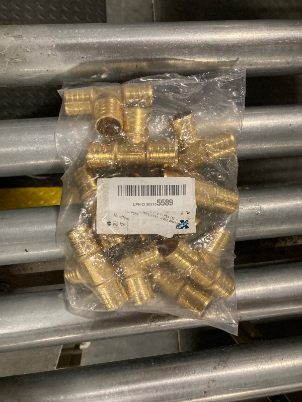 Photo 2 of 10 PIECES XFITTING 1" X 1" X 1" PEX TEE - BRASS CRIMP FITTINGS (LEAD-FREE BRASS) NSF, FULL PORT