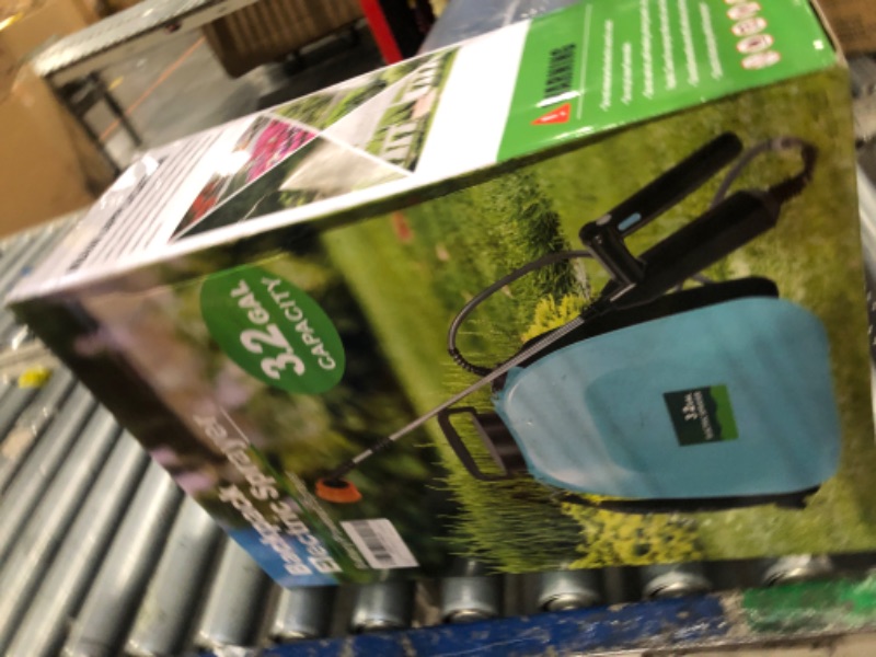 Photo 1 of SideKing Battery Powered Sprayer 3.2 Gallon, Battery Backpack Sprayer with USB Rechargeable Handle, 5 Mist Nozzles, 32" Telescopic Wand, Electric Back Pack Sprayer for Yard, Lawn and Garden