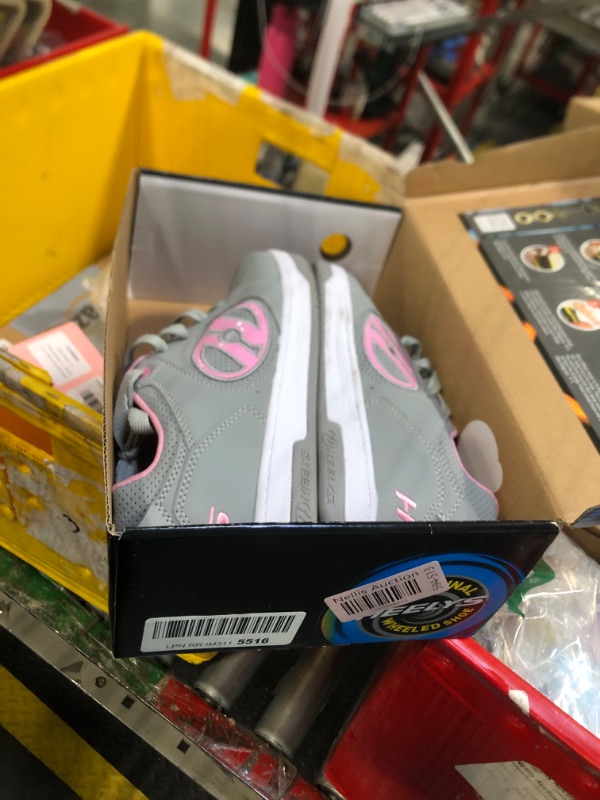 Photo 2 of ** NO WHEELS**
HEELYS Girl's Voyager Tennis Shoe, Grey/Light Pink, 6 Big Kid