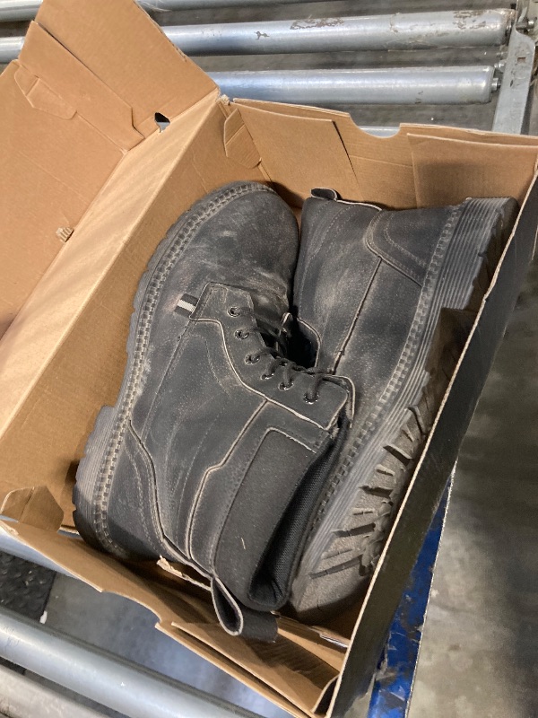 Photo 1 of ANGRYRAM Steel Toe Boots for Men Work Boots Slip Resistant Safety Shoes Indestructible Industrial Construction Working Boots Waterproof US(11.5)