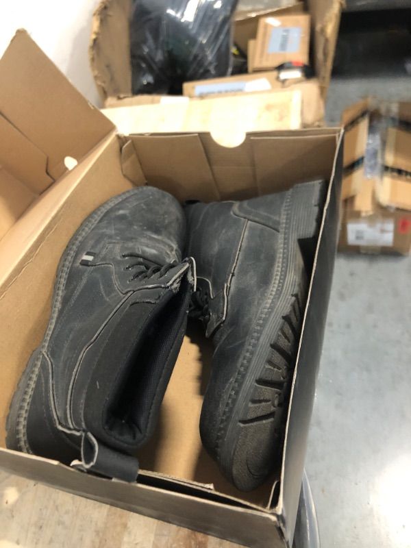 Photo 1 of ANGRYRAM Steel Toe Boots for Men Work Boots Slip Resistant Safety Shoes Indestructible Industrial Construction Working Boots Waterproof US(11.5)