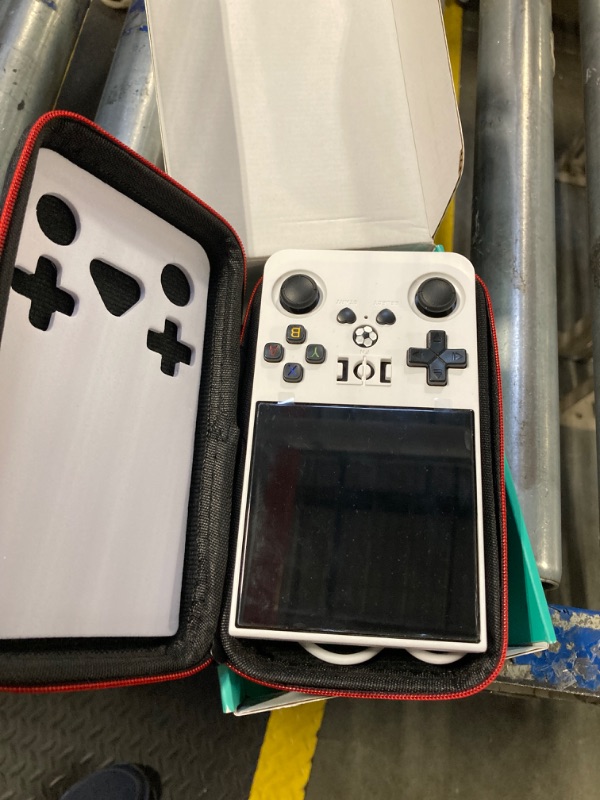 Photo 1 of 2025 New Upgrade R36MAX Retro Handheld Game Console with 64G Built-in 18000+ Classic Games, Portable Hand Held Open Source Linux System 4.0-in 4k HD IPS Screen Video Player (White-MAX 64GB)