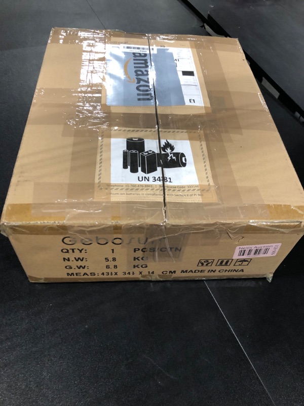 Photo 1 of Gebosun LED Solar Flood Outdoor Street Lights, IP65 Waterproof Dusk to Dawn Security Area Light, 6000K for Yard, Garden, Warehouse, Swimming Pool, Pathway, Basketball Court (100W)