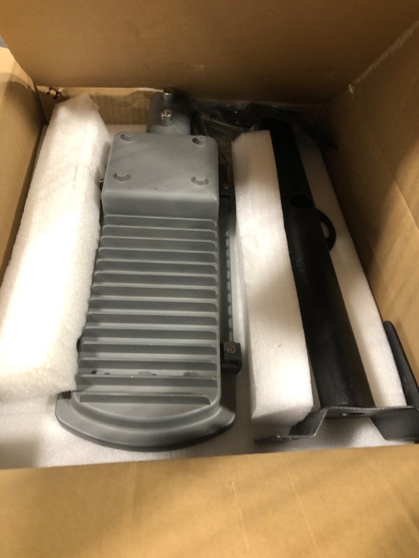 Photo 1 of Gebosun LED Solar Flood Outdoor Street Lights, IP65 Waterproof Dusk to Dawn Security Area Light, 6000K for Yard, Garden, Warehouse, Swimming Pool, Pathway, Basketball Court (100W)