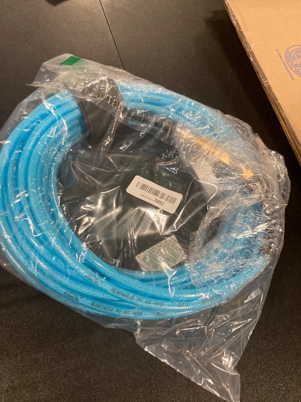 Photo 1 of EVOULTES 3-Layers Reinforced Pu Air Compressor Hose, 1/4 In x 52 Ft Lightweight Air Hose with Bend Restrictor, Brass 360° Swivel Quick Connect Fitting & 1/4'' NPT Air Plug, 300PSI Air Hose Kit