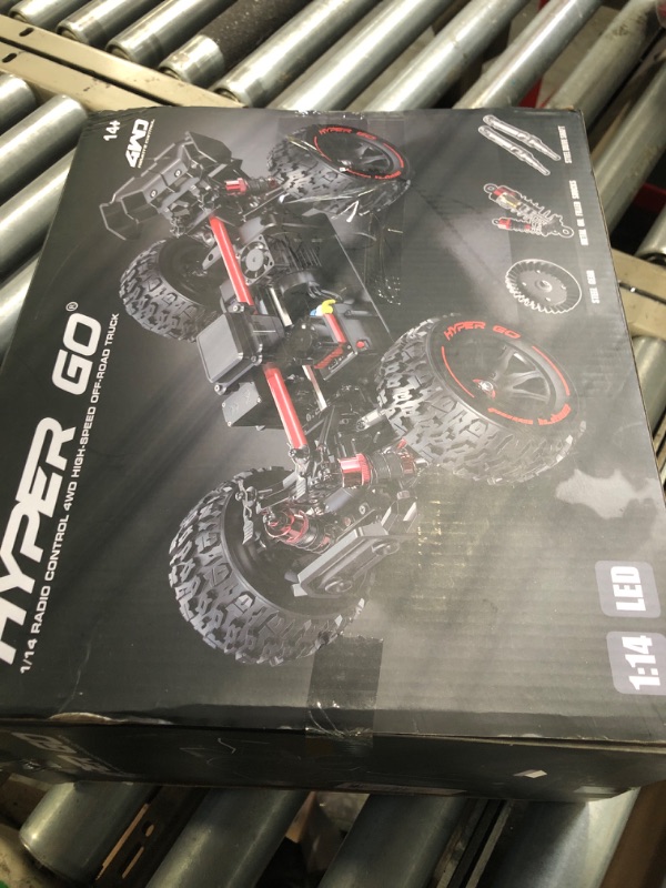 Photo 1 of HYPER GO H14BM 1/14 Brushless RC Cars for Adults Fast 50 mph, RC Trucks 4X4 Offroad Waterproof, Electric Powered High Speed RC Car, Scary Fast Extreme RC Truggy with 3S Battery for Snow Sand