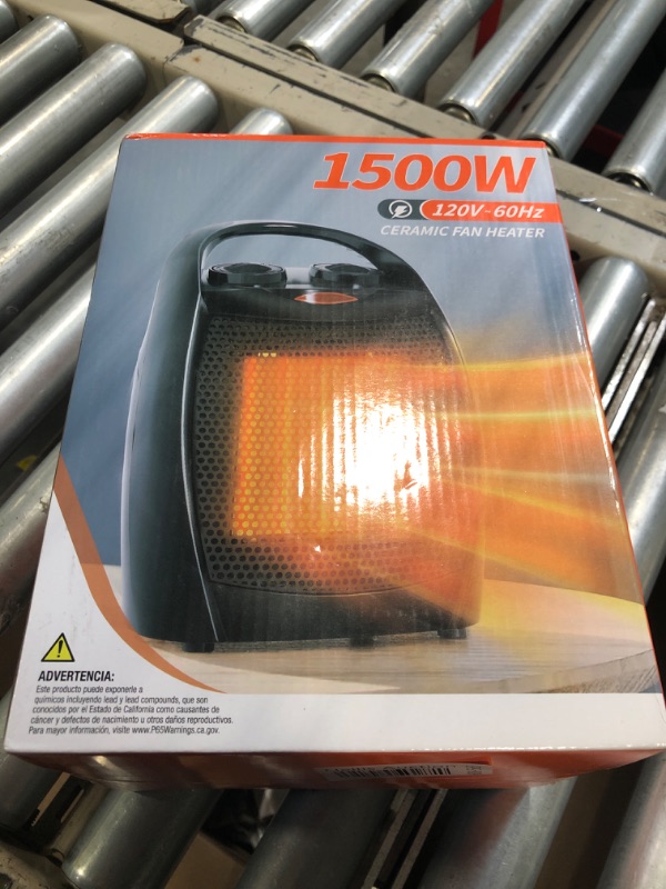 Photo 1 of 1500w ceramic fan heater 160v 60hz