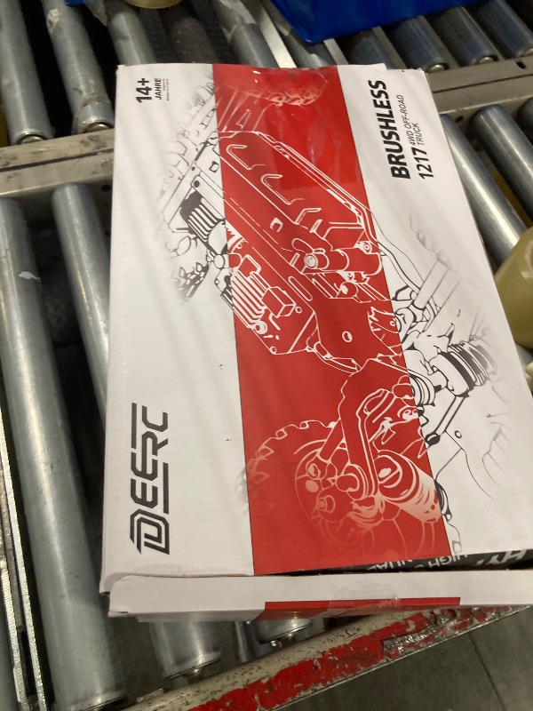 Photo 1 of USED***
\DEERC 1:14 Fast Brushless RC Cars for Adults,Max 46+ mph Off-Road RC Truck, 2*3S Lipo 4WD RC Trucks Waterproof, 7 Lighting Modes High Speed Remote Control Car, All Terrain RC Truggy for Snow,Sand&Mud