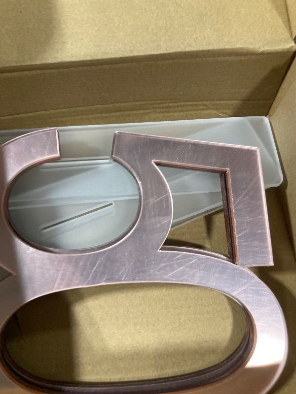 Photo 1 of Threehoney 6 Pcs Mirror Gold 50th Birthday Decorations for Men and Women Acrylic 50th Anniversary Decorations Table Numbers 50 Centerpieces Decorations for Birthday Party (Rose Gold)