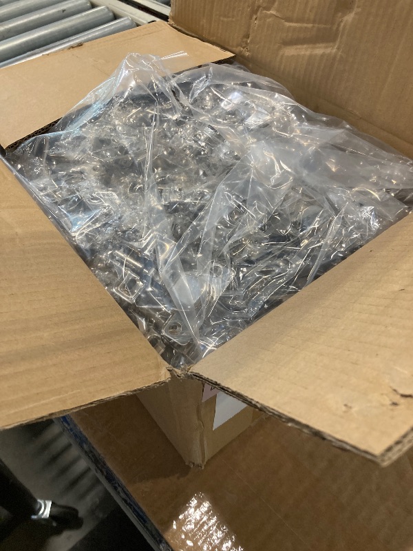 Photo 1 of 100 Pack Soft Closing Cabinet Hinges for Kitchen 1/2 Inch Partial Overlay Kitchen Cabinet Door Hinges 105 Degree Concealed with Mounting Screws for Frameless Face Frame Door