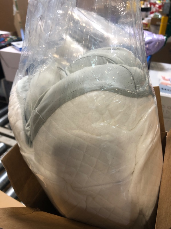 Photo 1 of Cervical Neck Pillow, Memory Foam Pillows for Neck Pain Relief, Ergonomic Contour Cooling Pillow for Side Sleeper Pillow Adults & Stomach Sleepers Neck Shoulder Pillow (Light-Green, 24" L x 14" W)