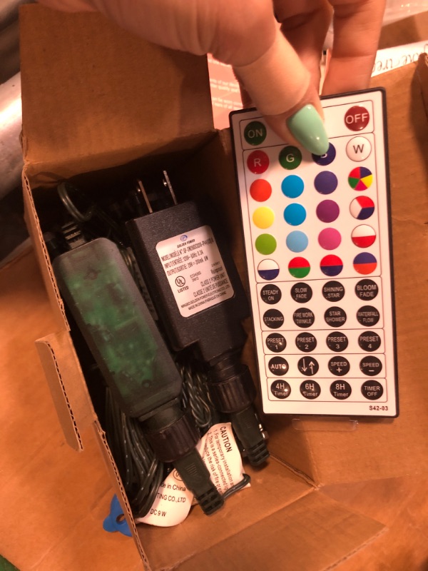 Photo 1 of Joomer Color Changing Christmas Lights, 66FT 200 LED RGB Xmas Tree Lights with Remote Outdoor Christmas Lights Mini Christmas Tree Lights Indoor Plugin Xmas Lights for Halloween Christmas Decorations