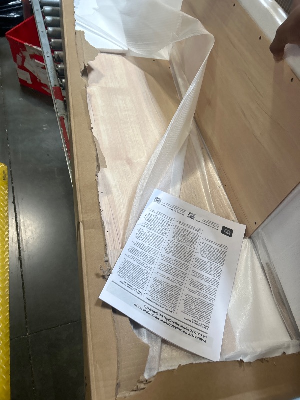 Photo 1 of Bush Furniture Woodland 24W Hall Tree and Small Shoe Bench with Drawer in White Washed Maple | Narrow Foyer, Mudroom, Entryway Storage