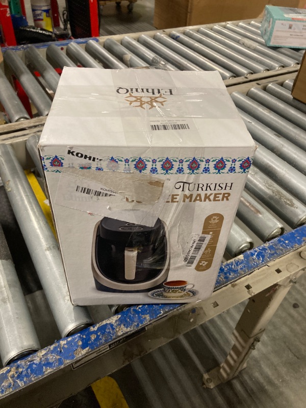 Photo 1 of **USED**ETHNIQ Turkish Coffee Maker - 100% BPA Free, 120V, 1 to 4 Cup Brewing Capacity with Cook Sense Technology for Delicious Cup of Turkish & Greek Coffee, Turkish Coffee Pot - Black/Silver
