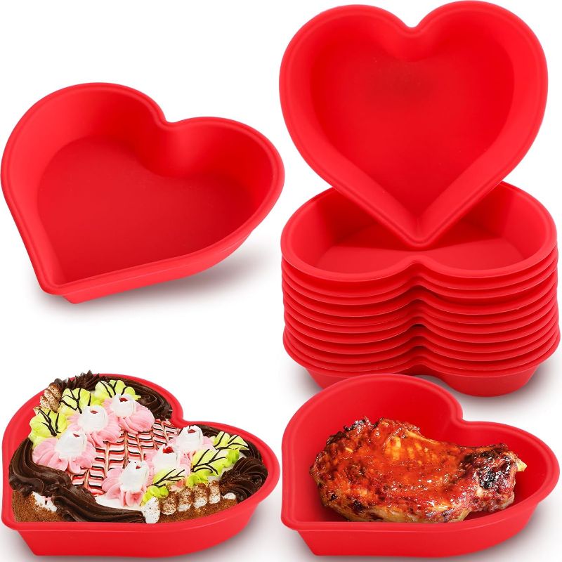 Photo 1 of 
Heart Cake Pan Silicone Heart Cake Molds Baking Pan Nonstick Molds for Anniversary Birthday Snack Cupcake Baking ****SIMILAR TO THIS PICTURE***
