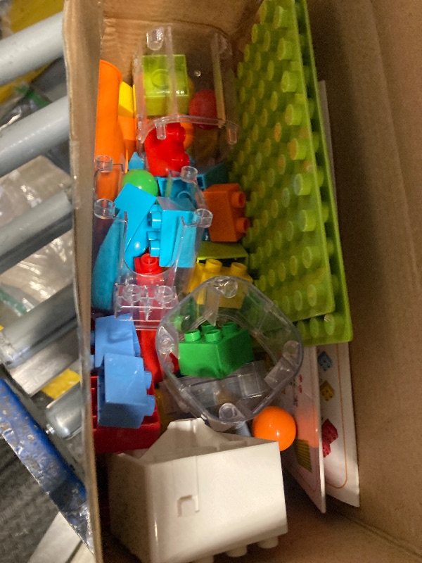 Photo 1 of Marble Run Toy Motorized Elevator Marble Maze Kit with Perpetual Motion Machine, Building Block Educational Construction Game Playset STEM Learning Hand Eye Coordination Training Unlimited DIY