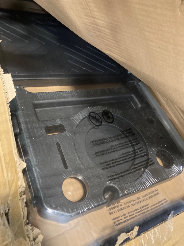 Photo 1 of 4 Step Ladder, Folding Step Stool with Tool Platform, Wide Anti-Slip Pedal and Anti-Slip Feet, Sturdiest Steel Construction, 900lbs Capacity Steel Ladder, Installation Free, Grey