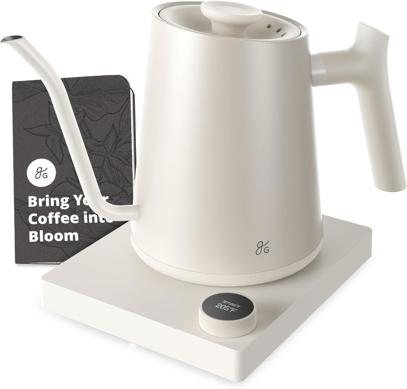 Photo 1 of ***USED, item list price is $96, unable change price in the system*** Greater Goods Electric Gooseneck Kettle, Birch White