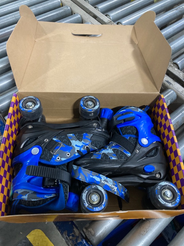 Photo 3 of ***Not the same color*** MammyGol Inline Skates for Boys and Girls Youth, 4 Size Adjustable Roller Skates with PU Flashing Wheels, Aggressive Inline Skates High Performance for Kids Age 6-12