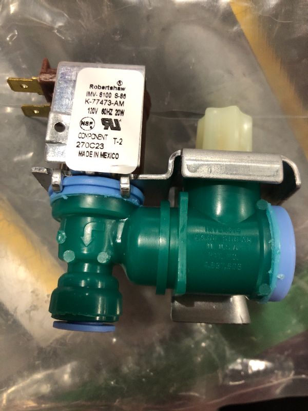 Photo 1 of [W10238100 Valve OEM Mania] IMV-8100 W10238100 WPW10238100 W10498990 NEW OEM Produced for Whirlpool Kenmore Refrigerator Water Inlet Valve by Robertshaw Replacement Part W10342318 AP6017532
