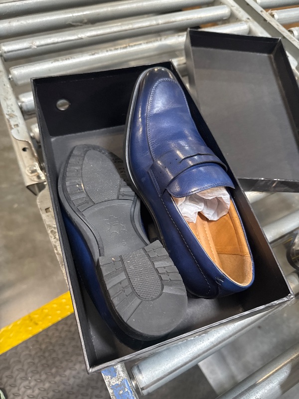 Photo 2 of USED**
Men's Oxford Dress Shoes Classic Handmade Calfskin Manufacturing (8, Navy, Numeric_8)
