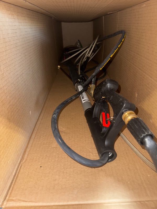 Photo 1 of 24 FT Gutter Cleaning Tools from The Ground - Telescoping Pressure Washer Wand - Gutter Cleaner Attachment with Power Washer Extension Wands, 7 Spray Nozzle Tips, 2 Hose Adapters and Support Belt    
